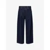 Carhartt Mens Blue Brandon Wide-leg Relaxed-fit Denim Jeans Xl In Blue