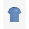 Carhartt Work In Progress Catalogue Oversize Organic Cotton Graphic T-shirt In Blue Iris / Air Pink