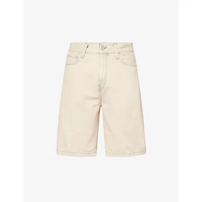 Carhartt Mens Blue Landon Regular-fit Denim Shorts In Neutral