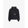 Carhartt Functional Organic Cotton Jacket With Structured Silhouette In Black