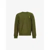 Carhartt American Script Crewneck Sweatshirt In Tarragon