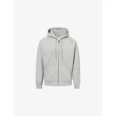 Carhartt Mens  Wip Chase Hooded Cotton-blend Jacket In White