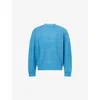 Carhartt Mens Tangled Angelite Curtis Long-sleeve Knitted Sweater In Blue