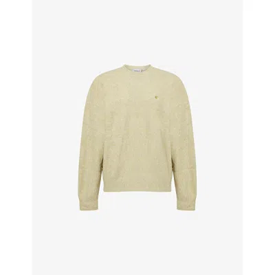Carhartt Mens Tangled Brass Curtis Long-sleeve Knitted Sweater In Yellow