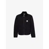 Carhartt Structured Black Cotton Jacket With Classic Collar In Multi