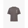 Carhartt Mens Graphite Distance Printed Cotton-jersey T-shirt In Brown
