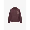 Carhartt Mens Palisander Distance Relaxed-fit Cotton-jersey Hoodie In Burgundy