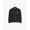 Carhartt Black Denim Og Double Front Jacket In Black