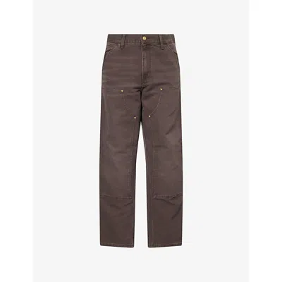 CARHARTT MENS CARHARTT WIP DOUBLE-KNEE STRAIGHT-LEG COTTON TROUSERS