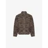 Carhartt Ip Mens Duck Detroit Camo-print Denim Jacket Camo Green / Porphyry In Brown