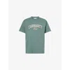 Carhartt Mens  Wip Heavy Duty Brand-print Cotton-jersey T-shirt In Green