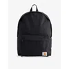 Carhartt Mens Black Jake Branded Canvas Backpack In Black