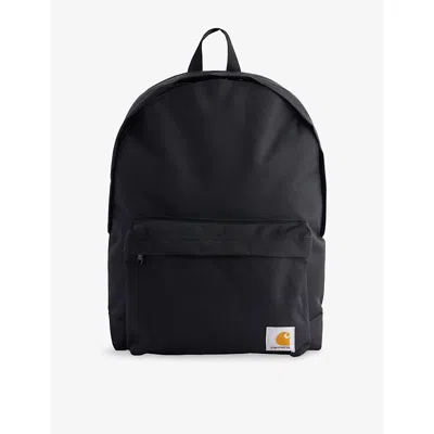 Carhartt Mens Black Jake Branded Canvas Backpack