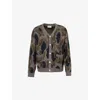 Carhartt Merton Button-up Cardigan In Camo Duck Jacquard, Grey