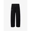 Carhartt Black Canvas Og Single Knee Graphic Trousers In Black