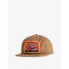 Carhartt Mens Hamilton Brown Sardinas Logo-patch Cotton-twill Baseball Cap In Brown