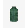 Carhartt Mens  Wip Springfield Logo-print Padded Shell-down Gilet In Sycamore Tree/green