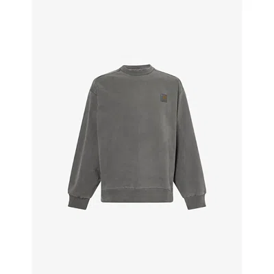 CARHARTT MENS BLACK VISTA CREWNECK COTTON-JERSEY SWEATSHIRT XL