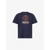 Carhartt Mens Dark Navy Fairplay Cotton T-shirt Xl In Blue