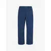 Carhartt Mens  Wip Flint Straight-leg Regular-fit Cotton Trousers In Dusky Blue