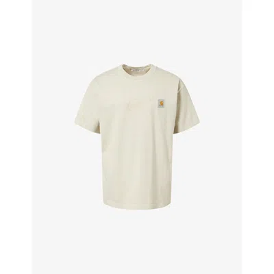 Carhartt Mens Fleur De Sel Vista Dyed Cotton-jersey T-shirt In Neutral
