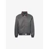 Carhartt Mens Graphite / Dark Fir Santa Fe Alumni Loose-fit Shell Jacket In Gray