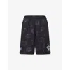 Carhartt Logo-print Track Shorts In Heart Jacquard, Black