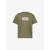 Carhartt Mens Leaf Sardina-print Short-sleeve Cotton T-shirt In Green