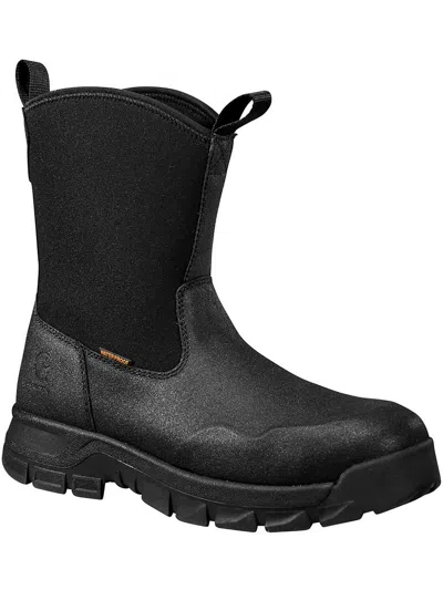 Carhartt Mens Leather Work & Safety Boots In Black