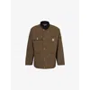 Carhartt Chocolate Cotton Michigan Coat In Liberica / Black