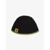 Carhartt Mens  Wip X Nicholas Daley Knitted Cotton Bucket Hat Nd Black Cedar Green In Black