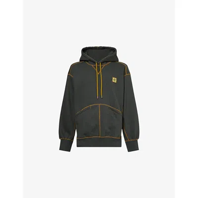 Carhartt Mens Nd Black Yellow  Wip X Nicholas Daley Cotton-blend Hoody