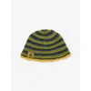 Carhartt Mens  Wip X Nicholas Daley Knitted Bucket Hat Nd Olive Black Iris In Green