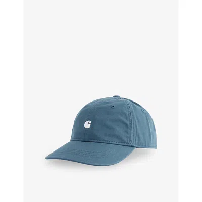 Carhartt Mens Office Blue / White Madison Logo Cotton Baseball Cap