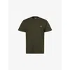 Carhartt Mens Olive / Gold Chase Logo-embroidery Cotton-jersey T-shirt In Multi