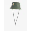 Carhartt Mens Opuntia Bowden Brand-patch Stretch-woven Bucket Hat In Green