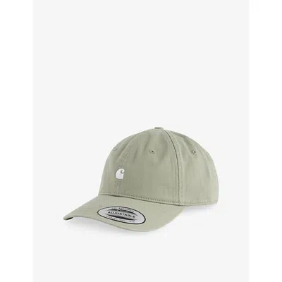 Carhartt Mens Pale Olive / White Madison Logo-embroidery Cotton Cap