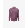 Carhartt Ip Mens Madison Long-sleeve Corduroy Shirt Phlox Phlox In Pink