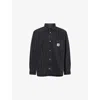Carhartt Work In Progress Rylan Stripe Cotton Denim Button-up Shirt Jacket In Black