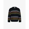 Carhartt Mens Sundling Palisander Merton Striped Knitted Jumper In Multi