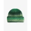 Carhartt Mens Tony Stripefir/paleolive Tony Knitted Beanie In Green