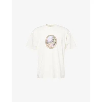 Carhartt Mens Wax Mirror  Graphic-print Cotton T-shirt In Neutral