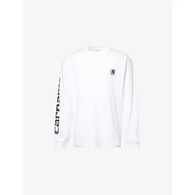 Carhartt Mens White Archive Script Cotton-jersey T-shirt Xl