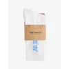 Carhartt Mens White No Play Printed Stretch-cotton Blend Socks In White