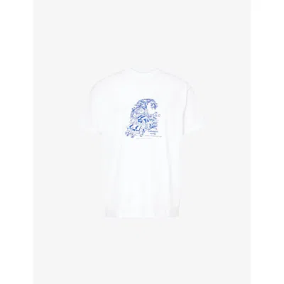 Carhartt Mens White Unit Printed Cotton-jersey T-shirt Xl