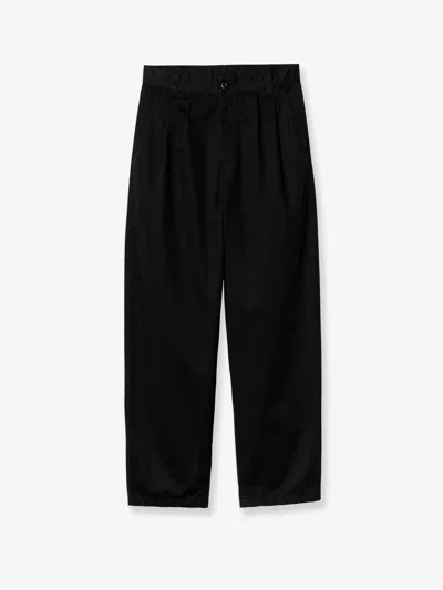Carhartt Merrick Cotton Trousers In Black