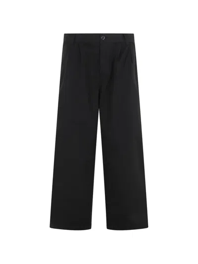 Carhartt Merrick Pleated Trousers In Black