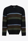 Carhartt Mens Sundling Palisander Merton Striped Knitted Jumper In Multi