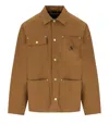 Carhartt Wip Mens Faux Suede Michigan Coat In Brown