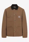 Carhartt Michigan Button-up Shirt Jacket In Brown